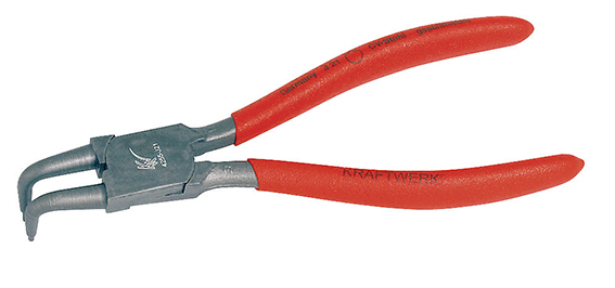 King Tony 68HB05 - Pinza Per Anelli Elastici Interni A Gomito - 125 Mm - Acciaio Forgiato Con Manico In PVC